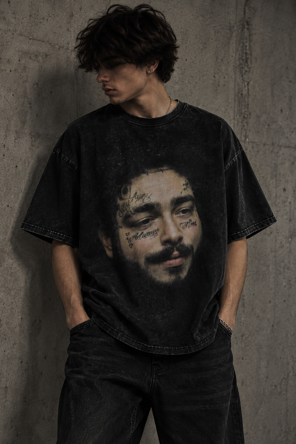 Vintage Streetwear Graffiti T-Shirt for Men